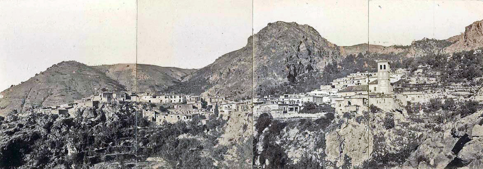 Panorama de Cástaras en 1898
