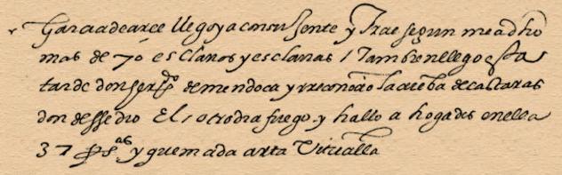 Fragmento de la carta de don Luis de Requesens a don Juan de Austria, fechada en Cádiar el 1.º de octubre de 1570, donde le comunica la muerte de treinta y siete moriscos en la cueva de Cástaras. Fragmento de la carta de don Luis de Requesens a don Juan de Austria, fechada en Cádiar el 1.º de octubre de 1570, donde le comunica la muerte de treinta y siete moriscos en la cueva de Cástaras.